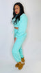 Not playing games - two piece crop jogger set